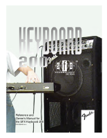 Fender SFX-Keyboard-200 - Owners Manual 